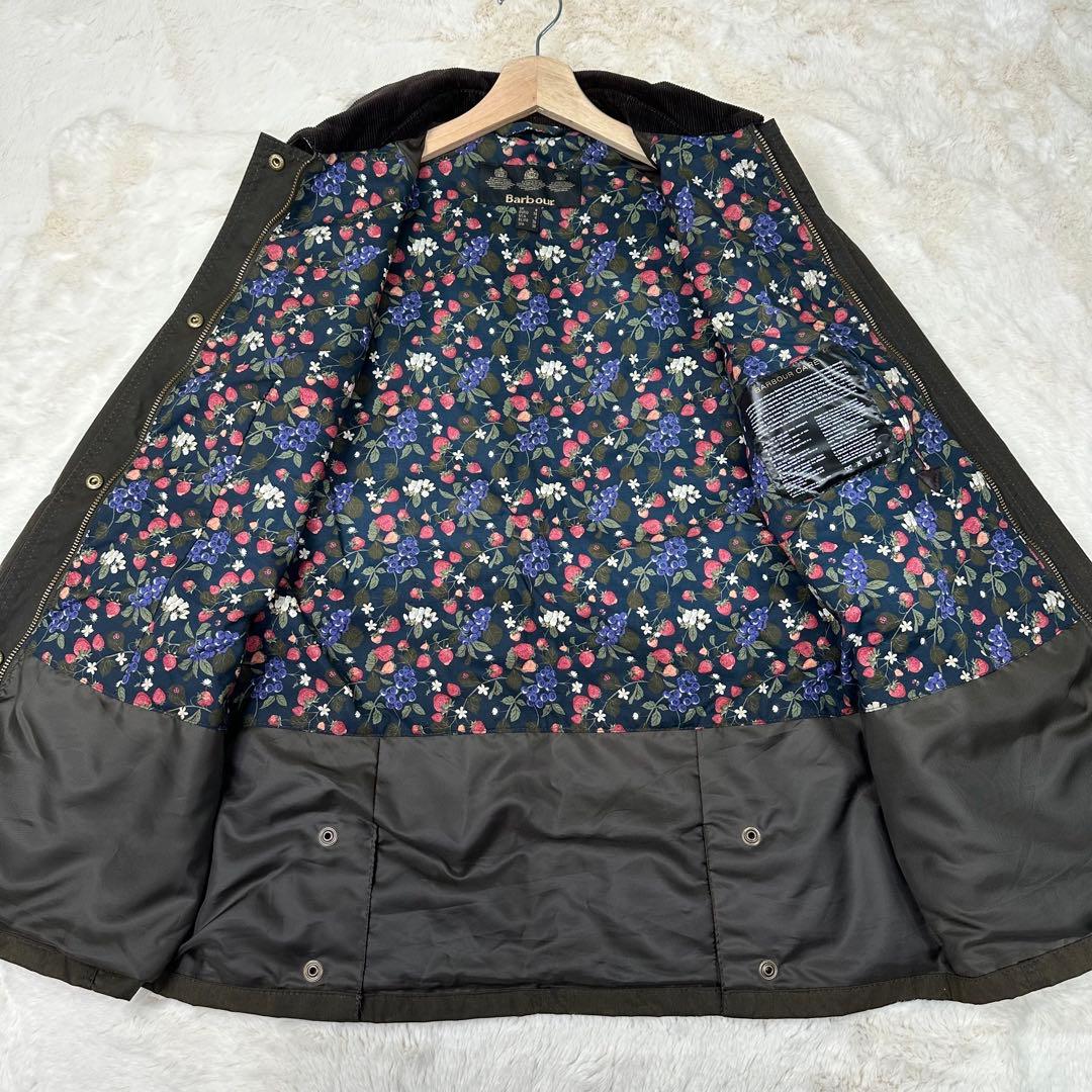 ✨希少✨激レア✨Barbour 花柄裏地オイルドジャケット 英国製 花柄