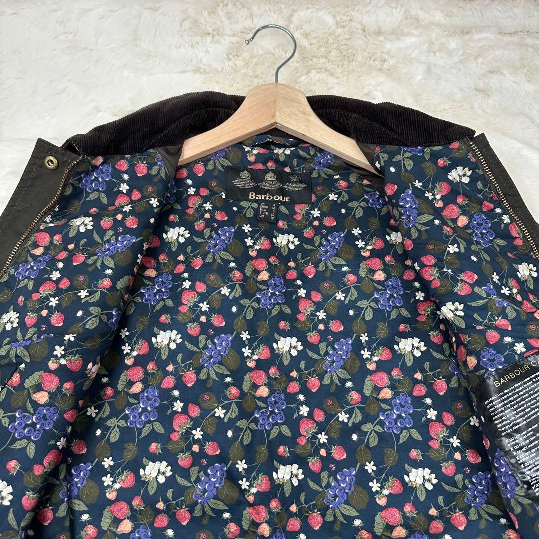 ✨希少✨激レア✨Barbour 花柄裏地オイルドジャケット 英国製 花柄