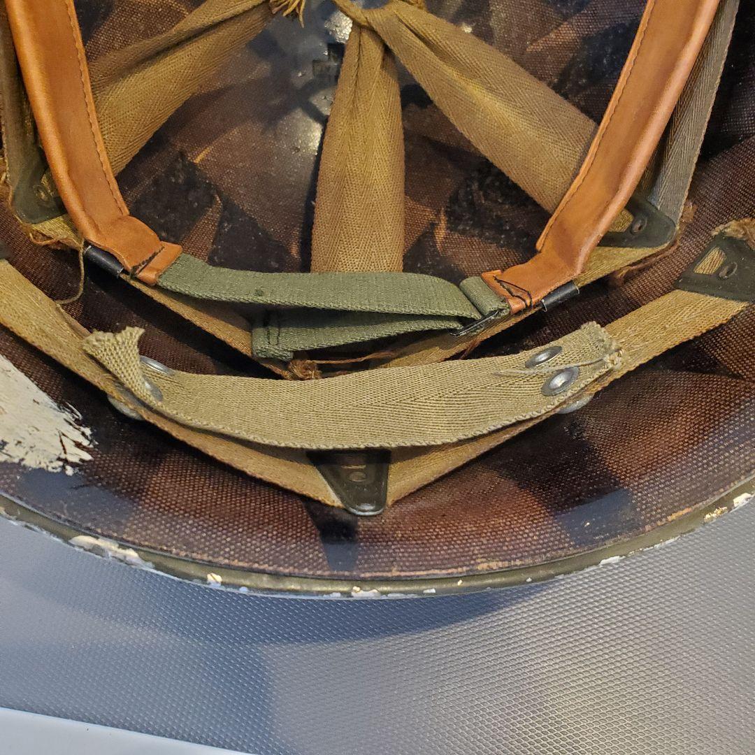 A168 アメリカ軍 ヘルメット錨刻印 鉄帽 M1 M2 海軍 海兵隊 米軍