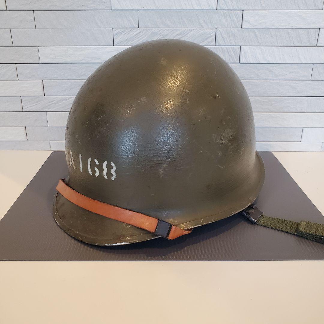 A168 アメリカ軍 ヘルメット錨刻印 鉄帽 M1 M2 海軍 海兵隊 米軍