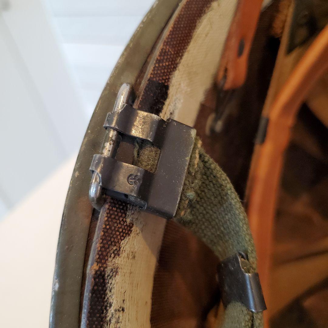 A168 アメリカ軍 ヘルメット錨刻印 鉄帽 M1 M2 海軍 海兵隊 米軍