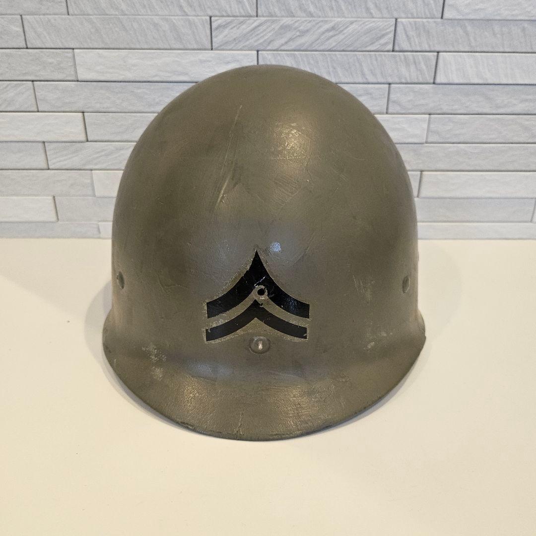 A168 アメリカ軍 ヘルメット錨刻印 鉄帽 M1 M2 海軍 海兵隊 米軍