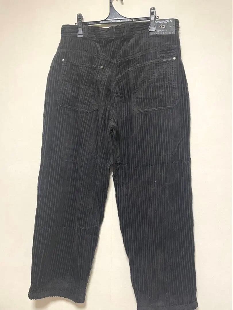 KNOCKOUT ノックアウト セットアップ 黒 コーデュロイ