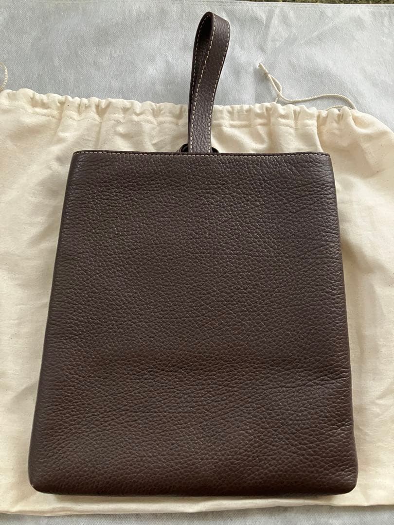 ACATE アカーテ LUGANOT ルガノー カーフ シュリンクレザー 巾着