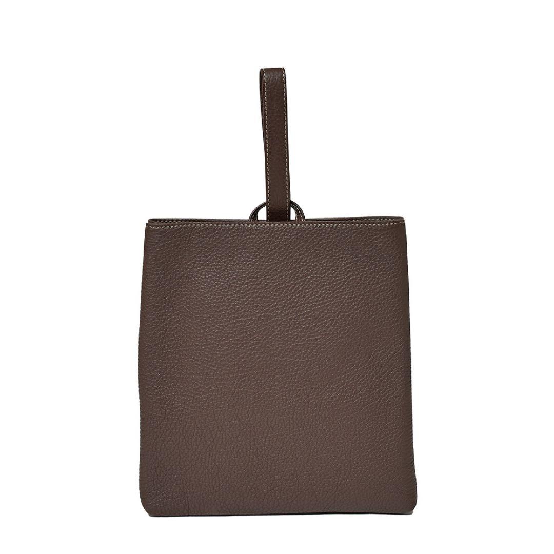 ACATE アカーテ LUGANOT ルガノー カーフ シュリンクレザー 巾着