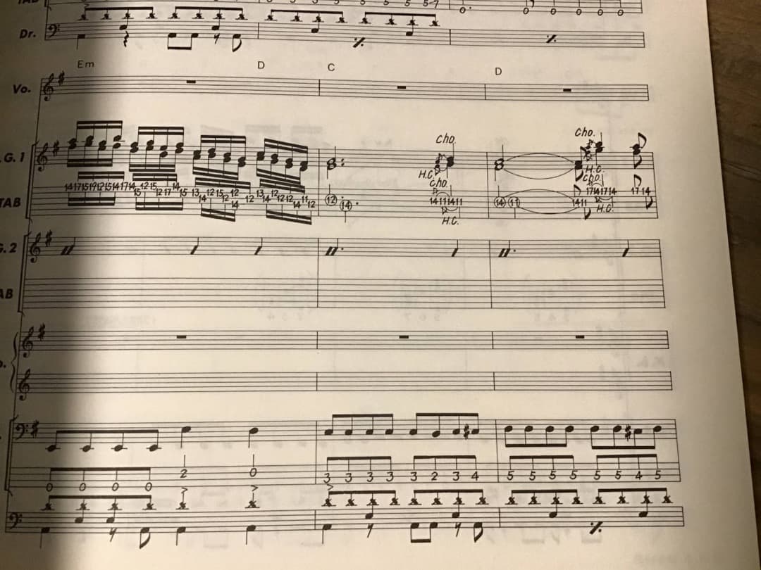 ★楽譜/浜田麻里/レインボードリーム/タブ譜/バンドスコア