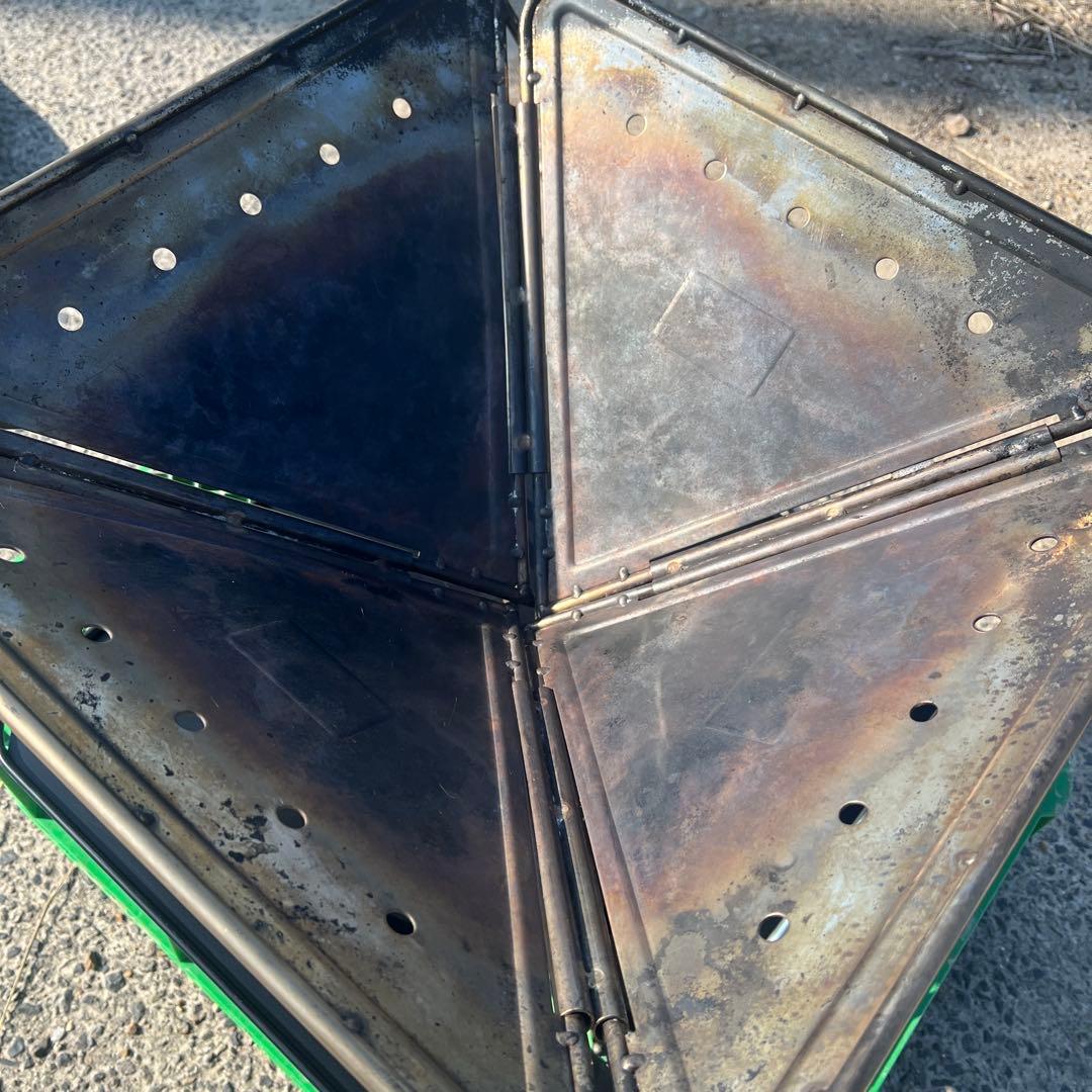  peak 焚き火台 ステンレス製 専用マット付き