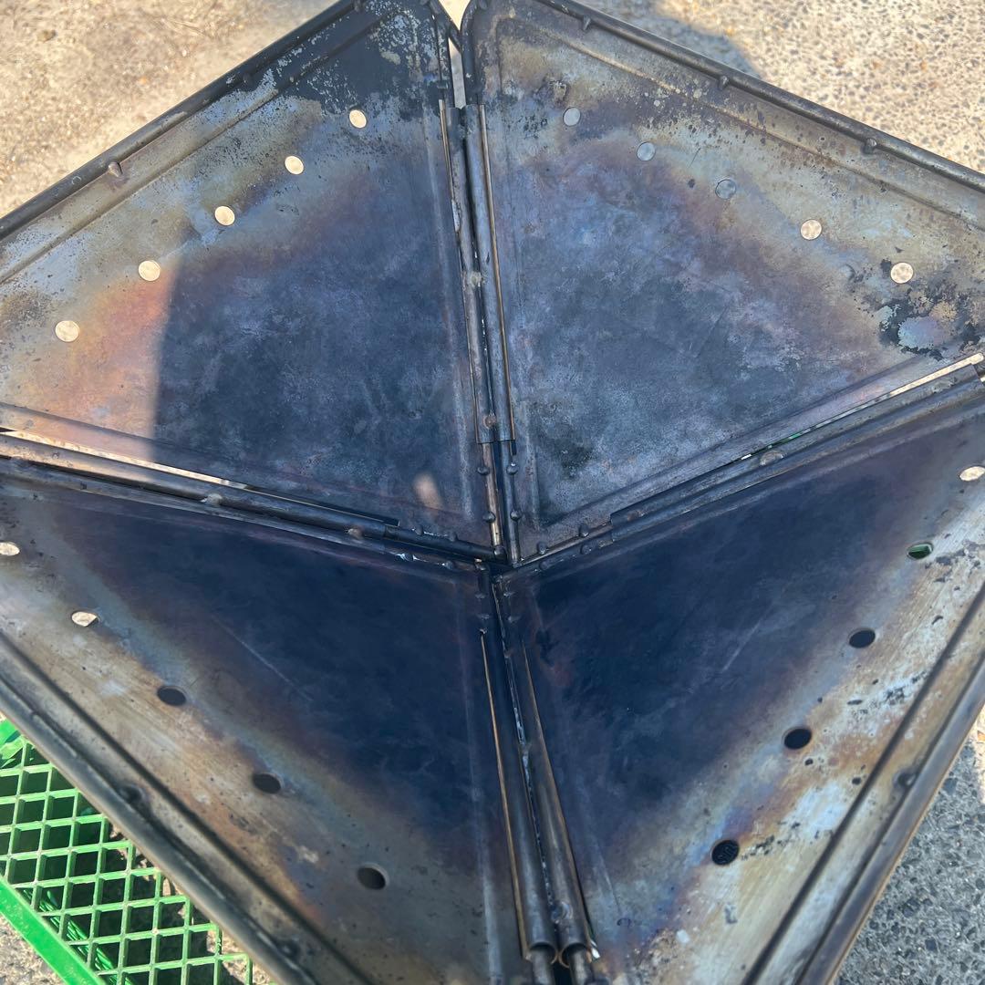  peak 焚き火台 ステンレス製 専用マット付き