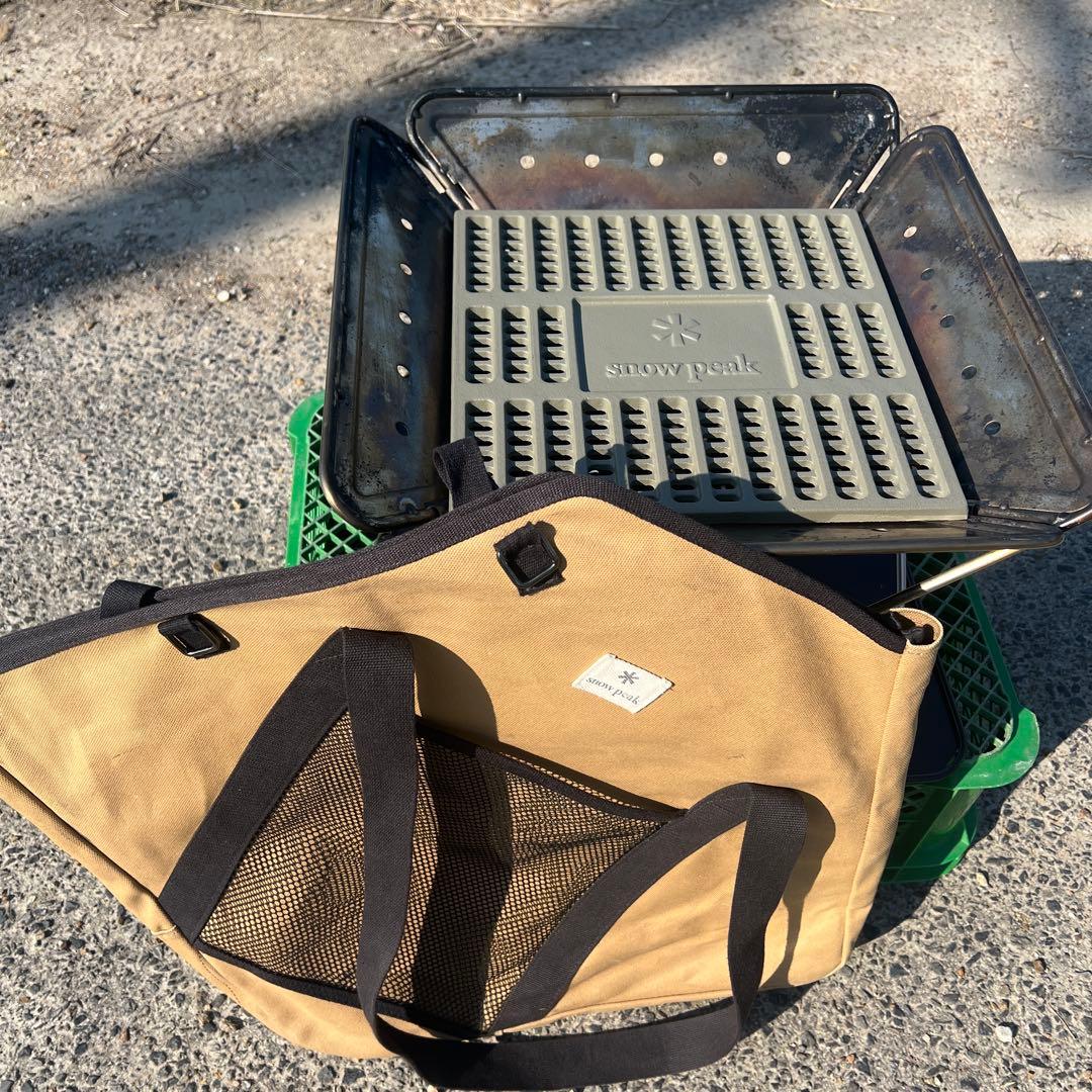  peak 焚き火台 ステンレス製 専用マット付き