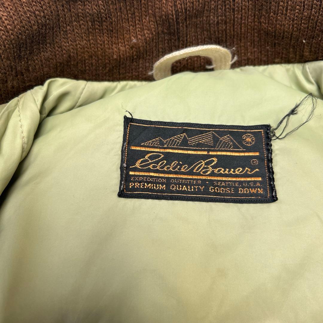 極美品70s~80s Eddie Bauer 黒タグ グースダウンジャケット