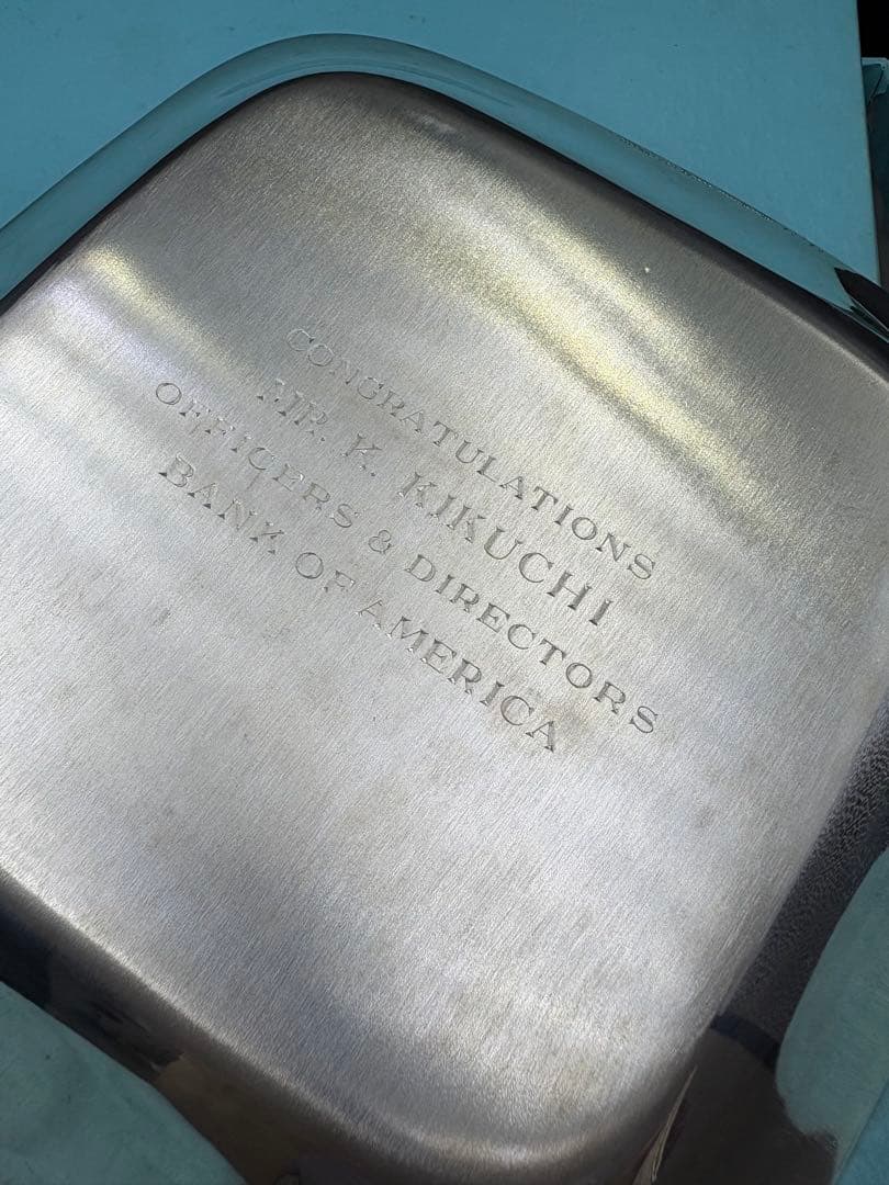 Tiffany&coMAKERS ティファニー シルバートレー　プレート　角皿