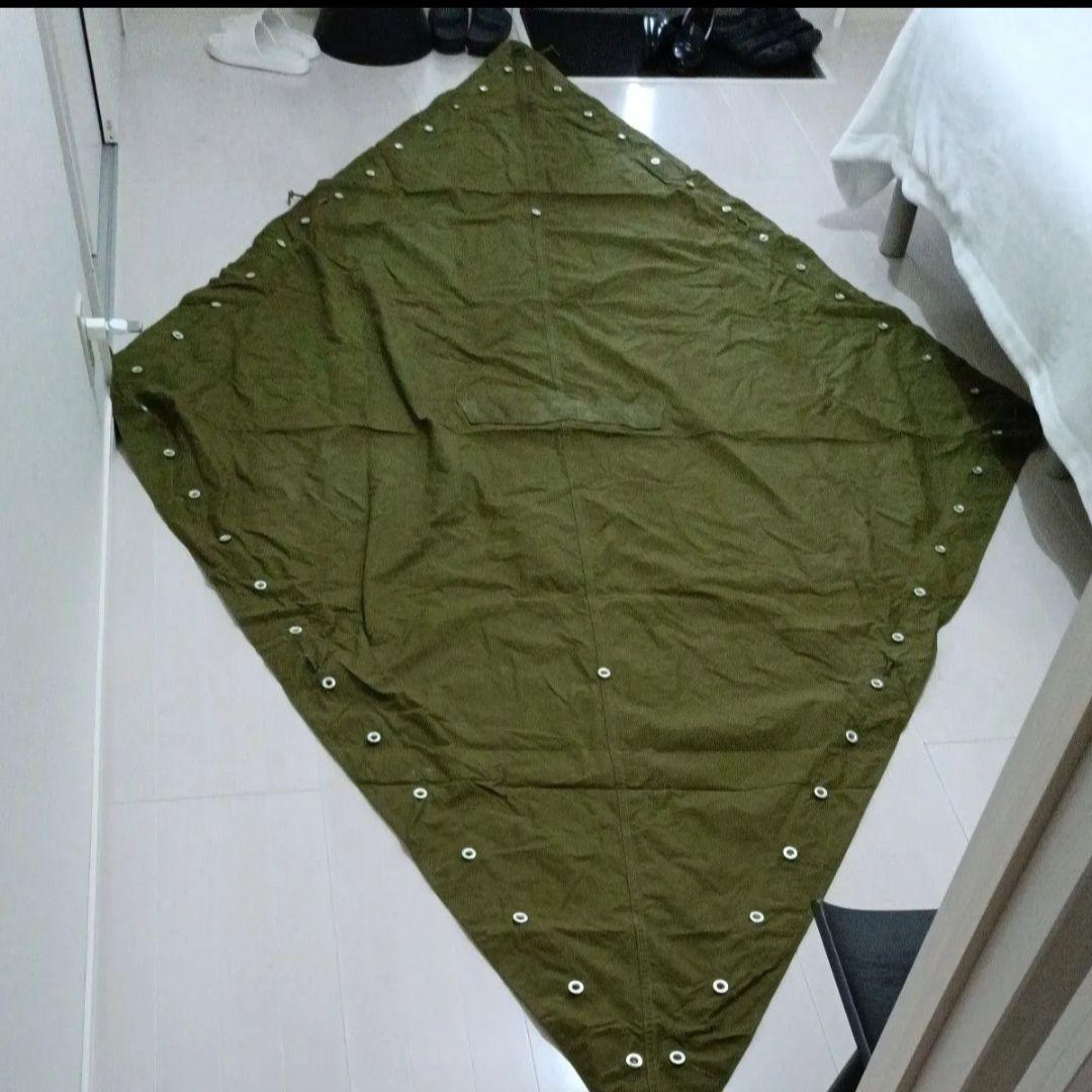 【軍幕】ノルウェー軍 ポンチョテント4枚 デッドストック