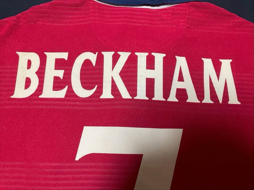 【正規品】1999-01 イングランド代表 アウェイ ベッカム Umbro M