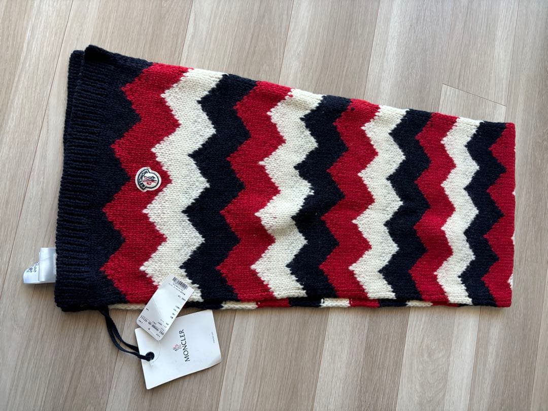 MONCLER マフラー 黒　モンクレール