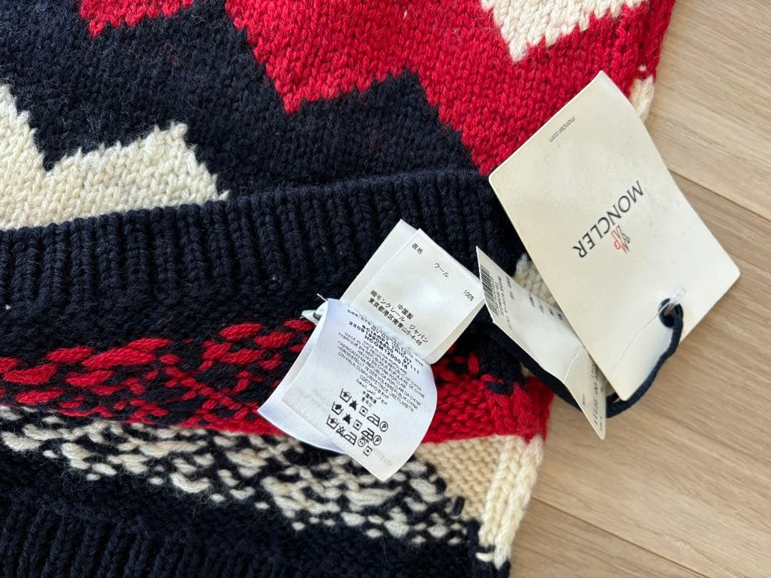 MONCLER マフラー 黒　モンクレール