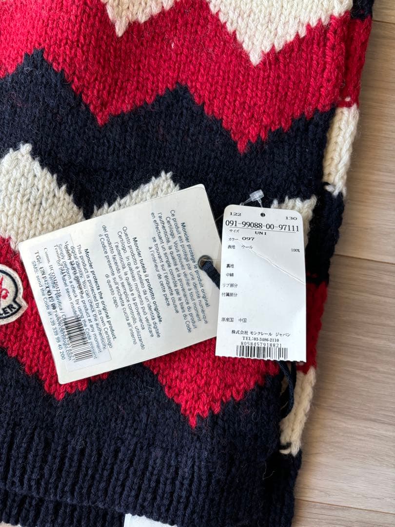 MONCLER マフラー 黒　モンクレール