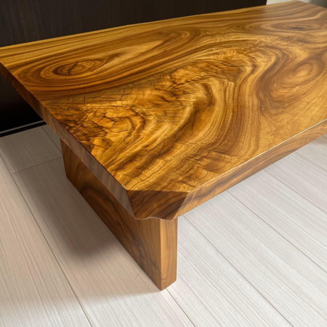 レグナテック KIWA CRAFT 楠/クス　1枚板　座卓　ローテーブル　一枚板