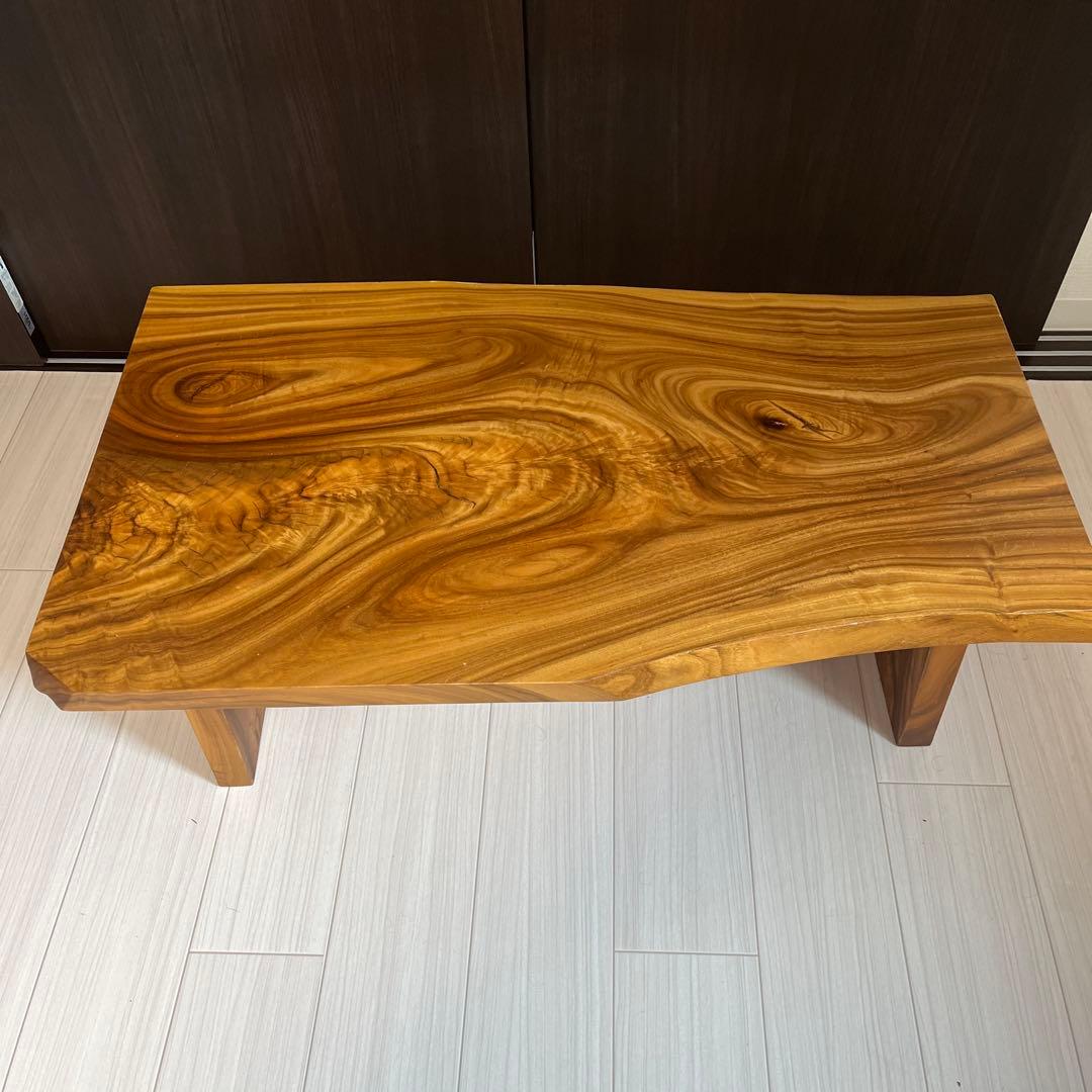 レグナテック KIWA CRAFT 楠/クス　1枚板　座卓　ローテーブル　一枚板