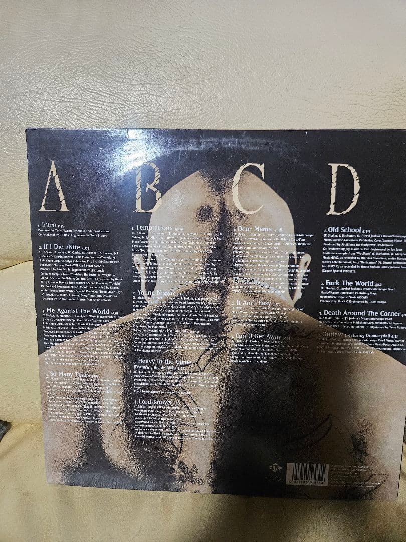 洋楽 2PAC ME AGAINST THE WORLD 2LP