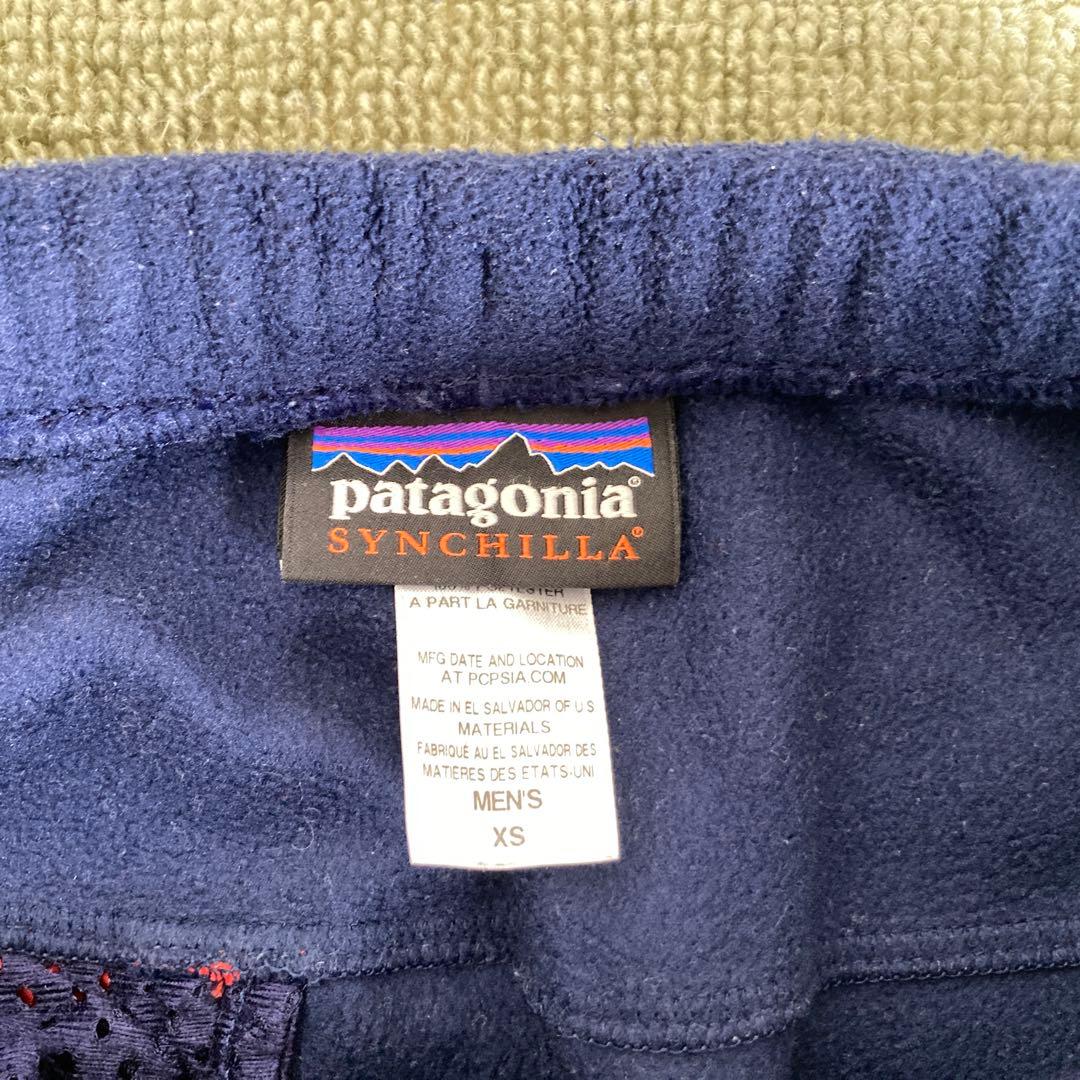 patagoniパタゴニアSynchillaXSシンチラスナップTパンツネイビー