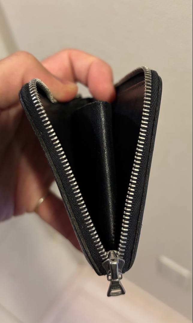 専用 マーガレットハウエル 黒いレザー財布 コンパクト