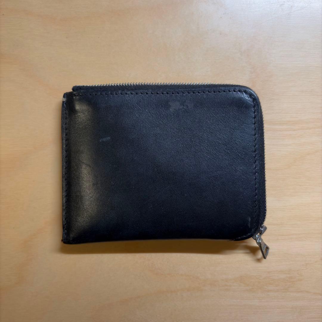 専用 マーガレットハウエル 黒いレザー財布 コンパクト