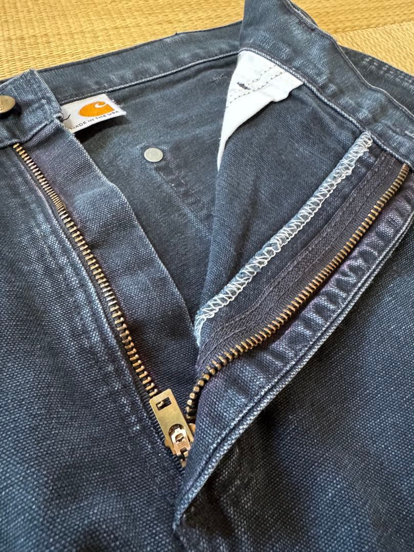 ビ*ン様 carhartt カーハート double knee USA製 ブラッ