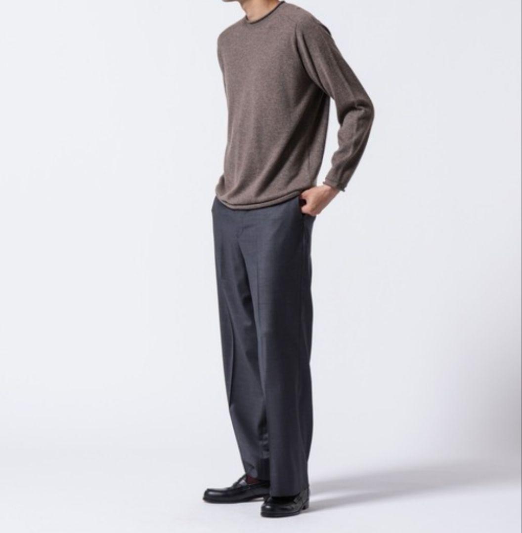 「ASSEMBLANC」シルクブレンドクリースワイドトラウザー