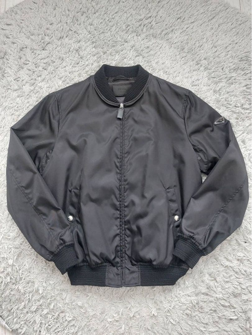 PRADAプラダ ブルゾン ボンバージャケット SGH038 MA1 サイズ52