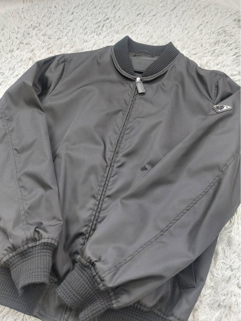 PRADAプラダ ブルゾン ボンバージャケット SGH038 MA1 サイズ52