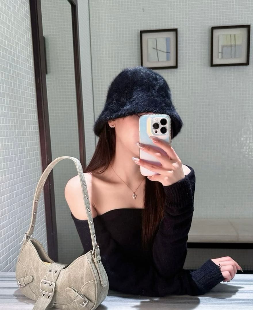 YILON イロン シャギーファーバケットハット