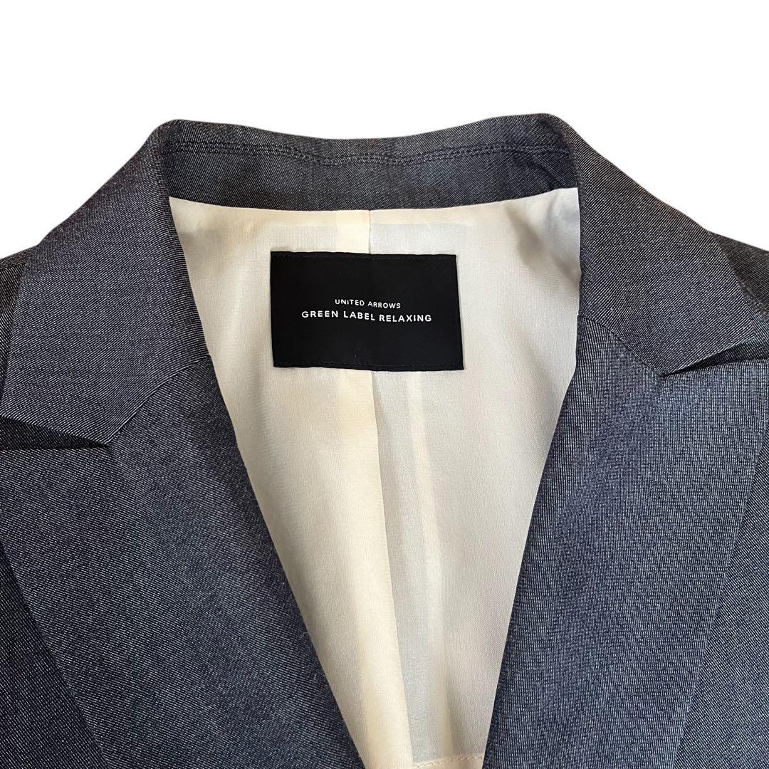 完売品 グリーンレーベルリラクジング シャンブレー ダブル ジャケット38