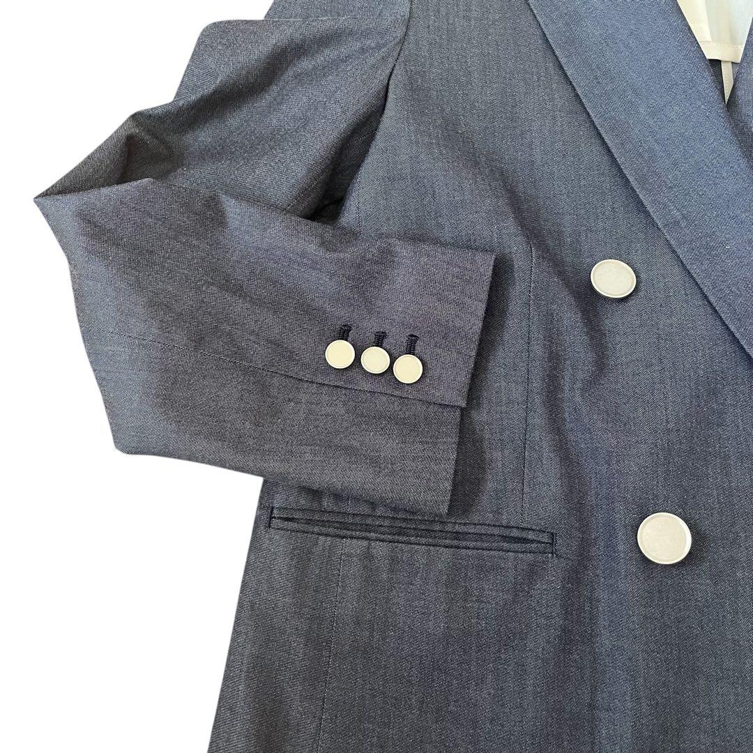 完売品 グリーンレーベルリラクジング シャンブレー ダブル ジャケット38