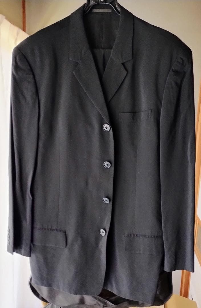 Y's for men スーツ（黒／麻・レーヨン）メンズMサイズ