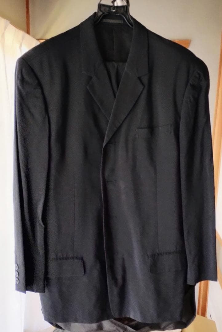 Y's for men スーツ（黒／麻・レーヨン）メンズMサイズ