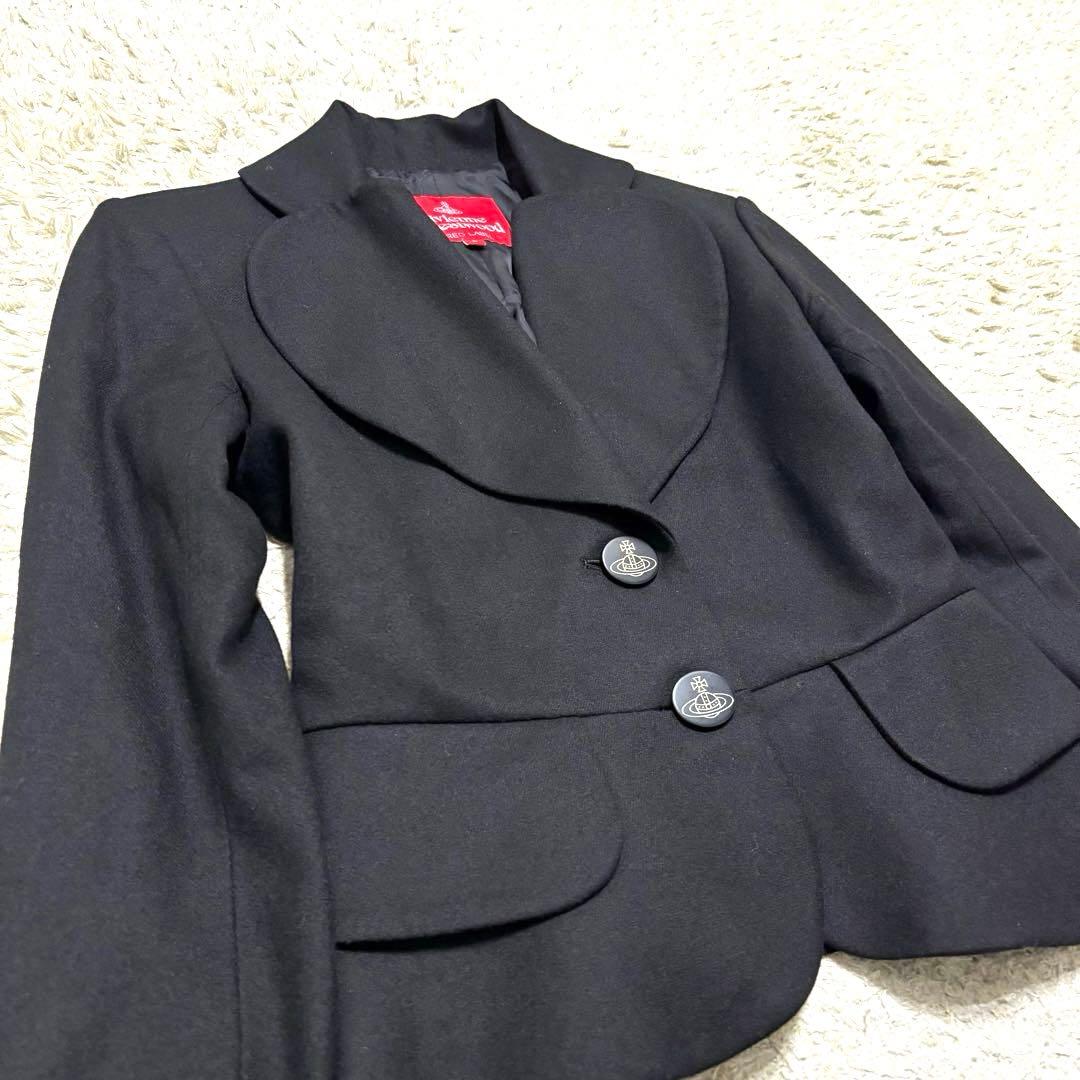 極美品　ヴィヴィアンウエストウッド　ラブジャケット　ウール　オーブボタン　ロゴ