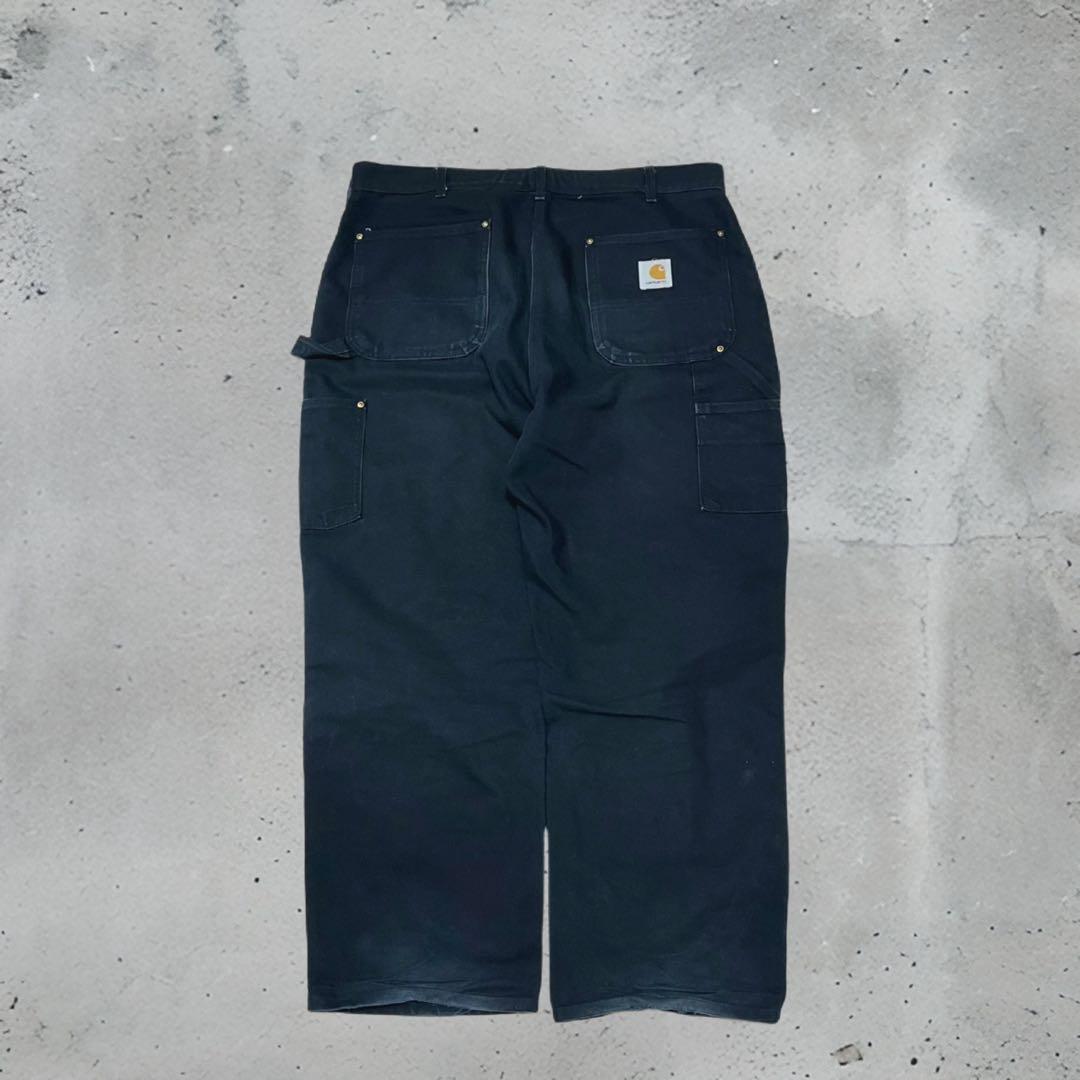 90s Carhartt ダブルニー　ペインターパンツ　ブラック　W36 XL