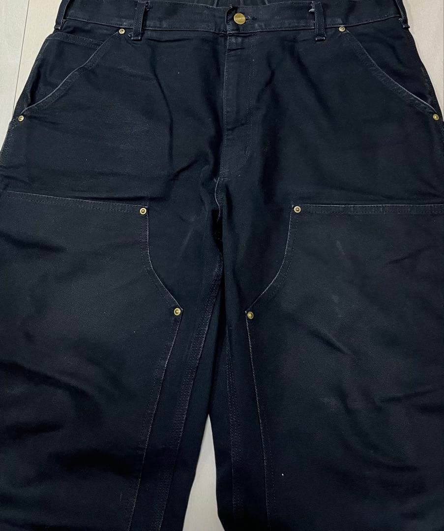 90s Carhartt ダブルニー　ペインターパンツ　ブラック　W36 XL