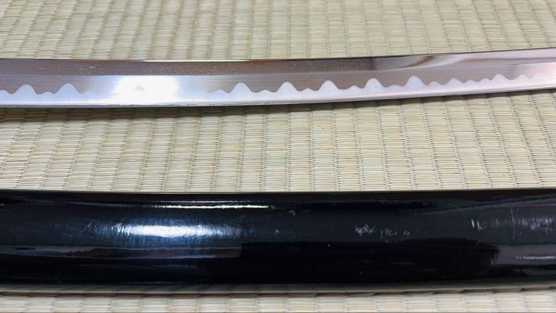 模造刀 大小2振りセット 螺鈿桜花 雲龍拵え 大切っ先 三本杉 250617-5