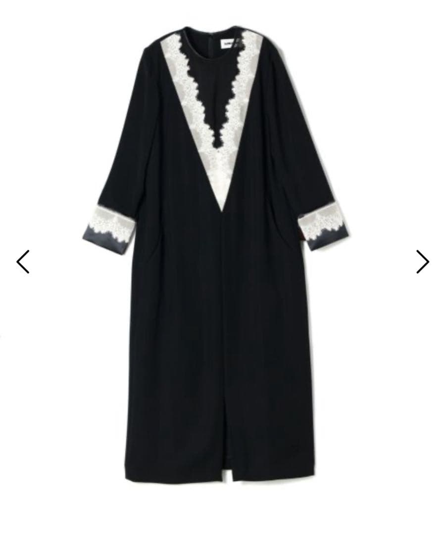 LOKITHO(ロキト) LACED V NECK TUNIC DRESS