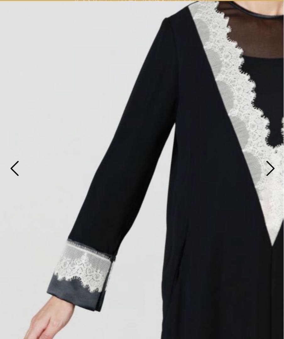 LOKITHO(ロキト) LACED V NECK TUNIC DRESS