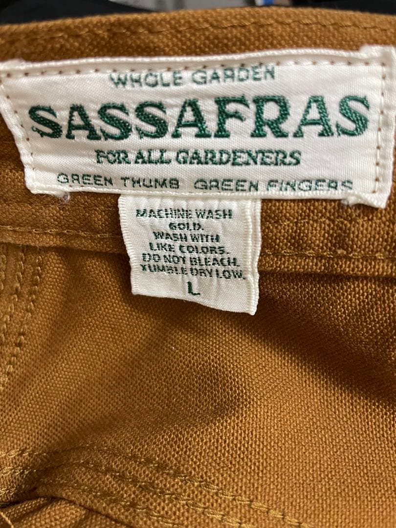 SASSAFRAS ブラウン ワークパンツ Lサイズ