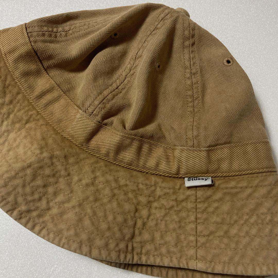 希少 激レア 90s old stussy クラッシャーハット アースカラー