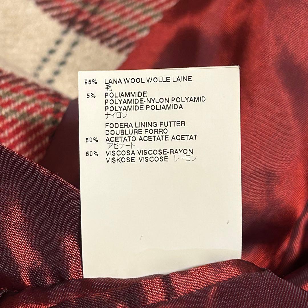 Vivienne Westwood MAN イタリア製 チェック ウールコート