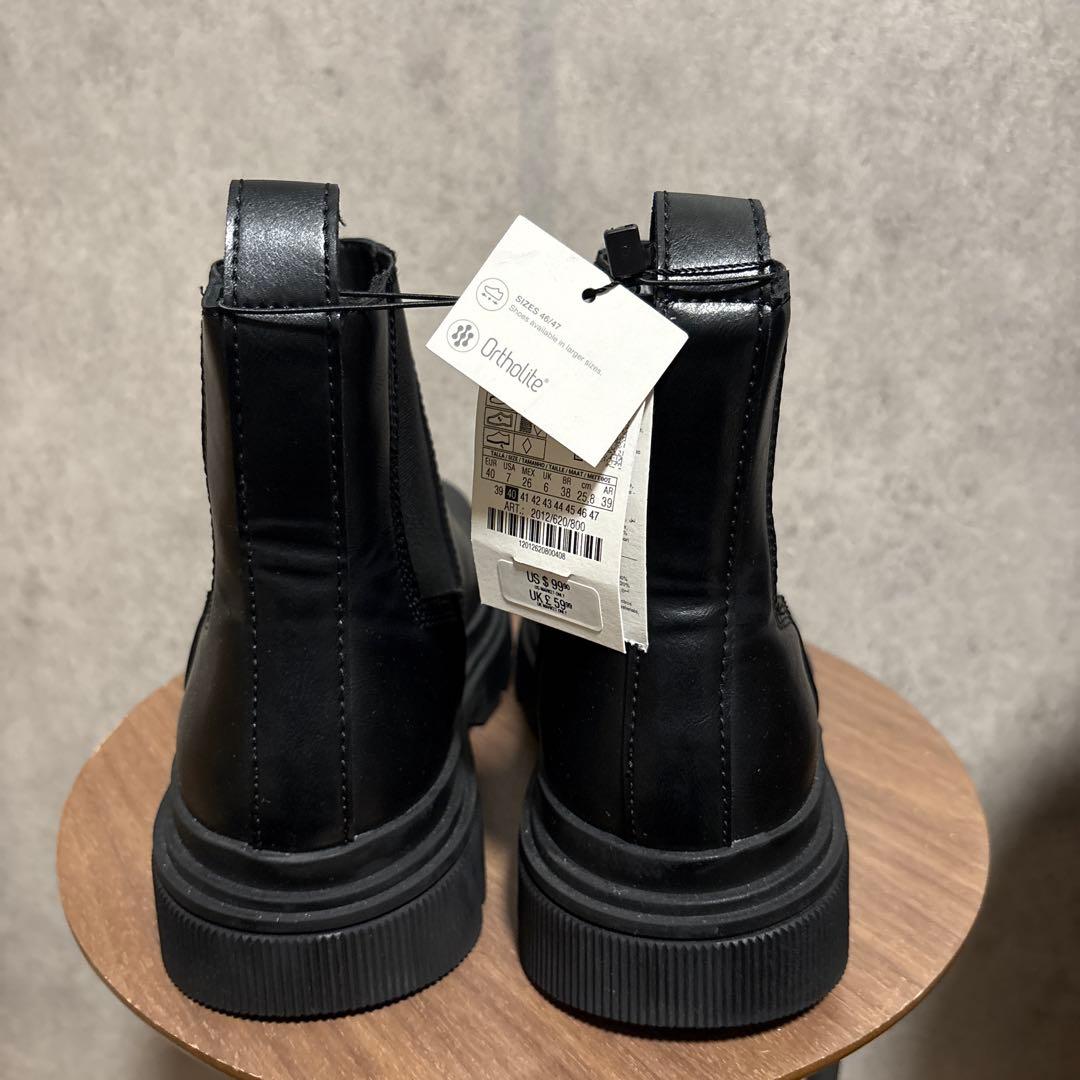 ZARA ザラ チャンキーチェルシーブーツ 40 25.8cm