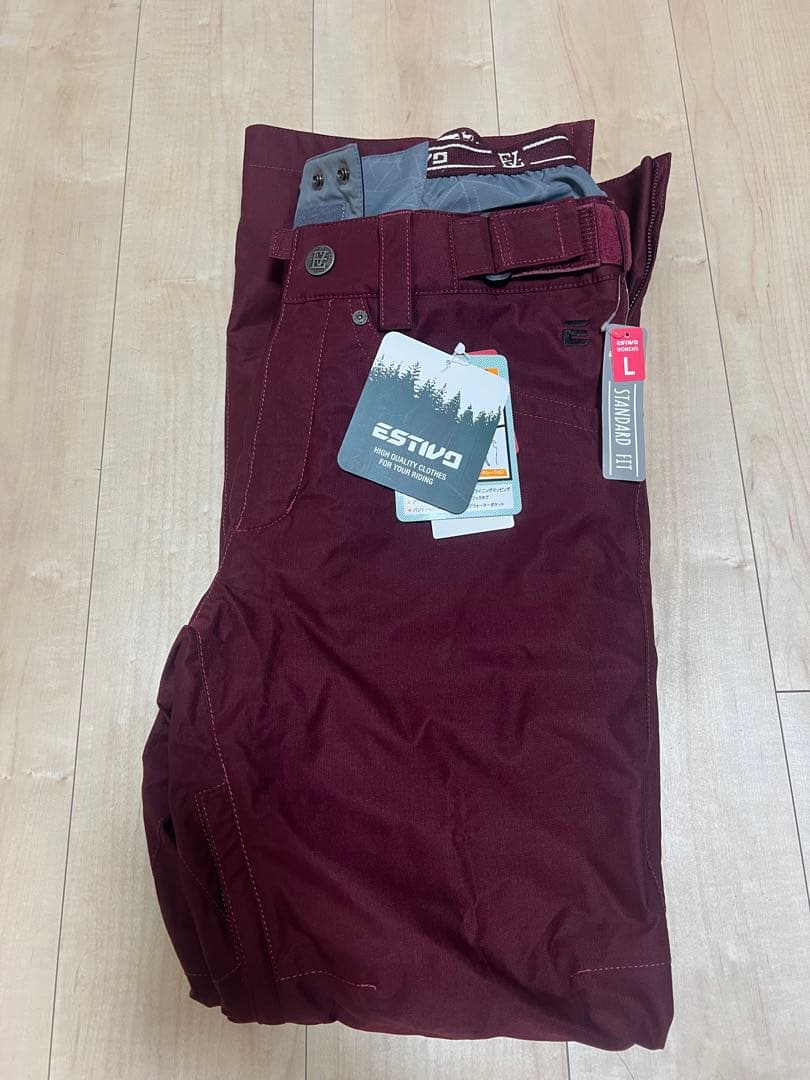 ESTIVO スノーボードパンツ バーガンディ