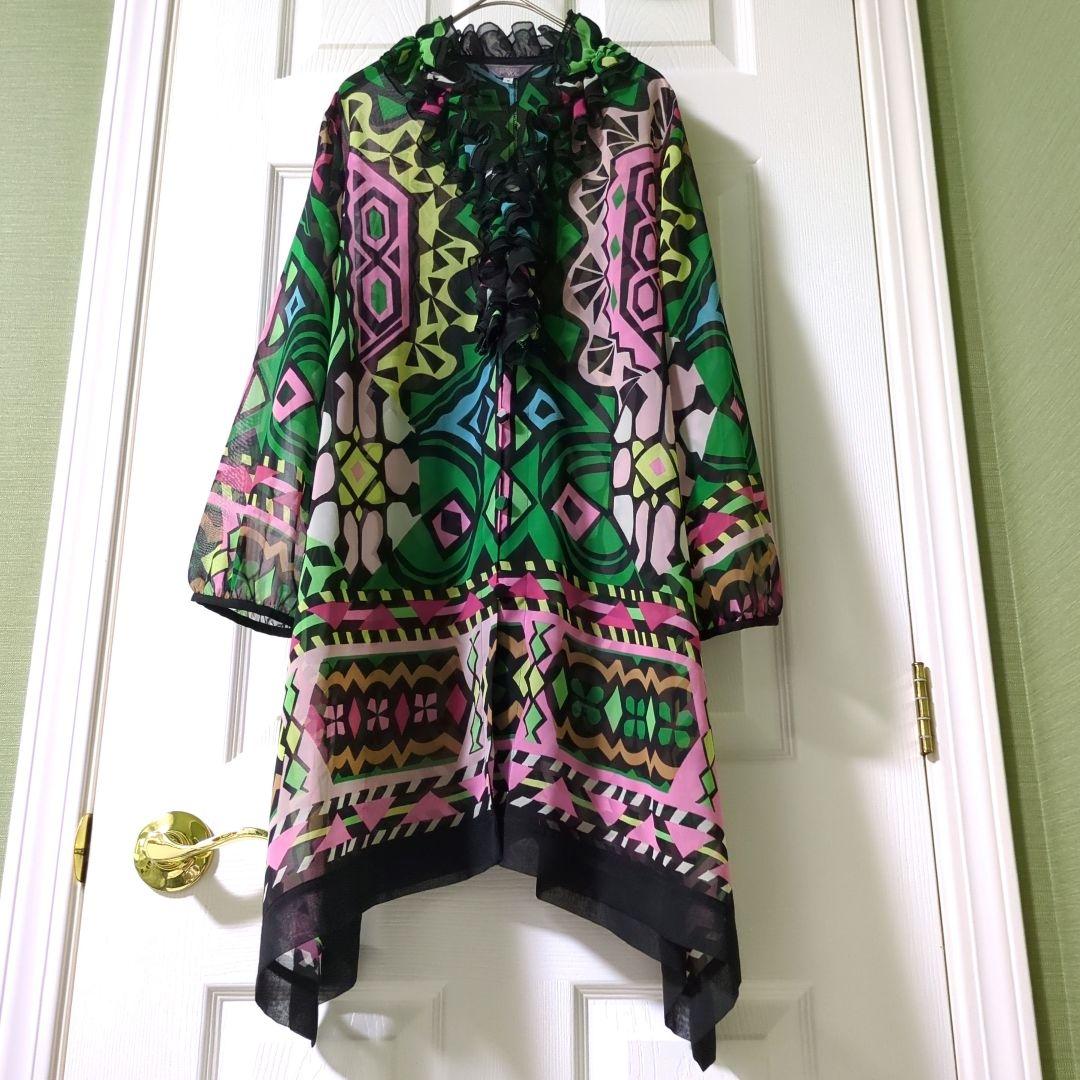 【専用】TOKUKO 1er VOL　前開き チュニック　総柄　カラフル