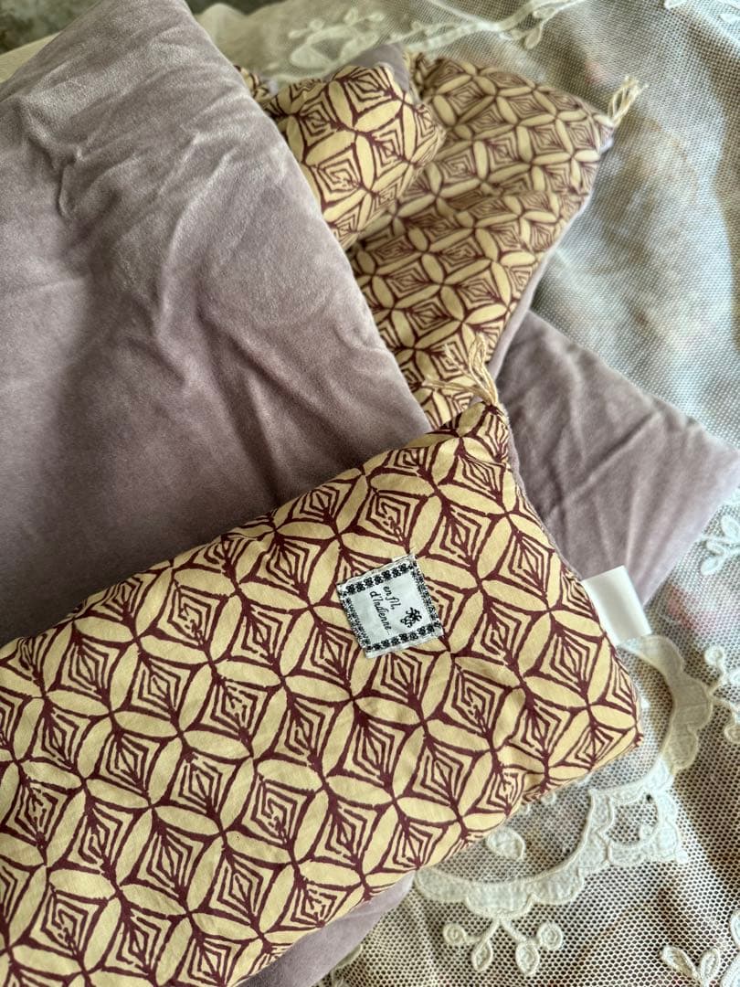 オンフィルダンディエンヌラベンダー色ベロアのマルチカバーキルト布団ブランケット