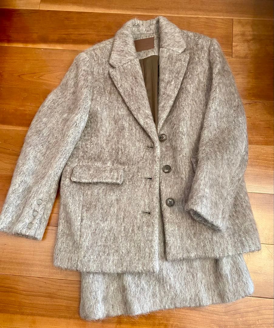 アリシアスタン　シャギーオーバーサイズジャケット上下セット　Sサイズ