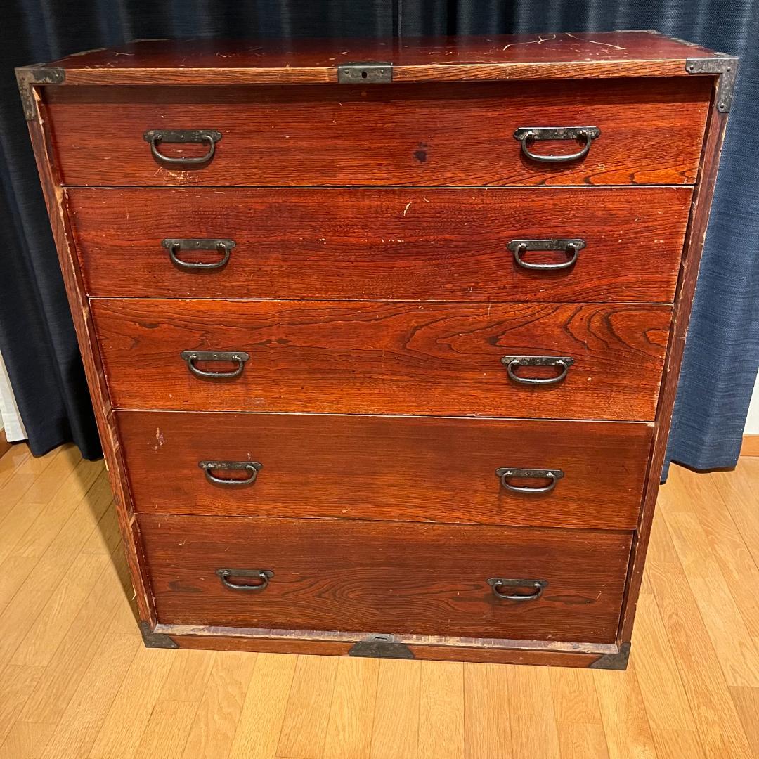 アンティーク　5段箪笥 桐箪笥 桐タンス